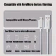 Micro USB 6A - 1м кабель для швидкої зарядки та передачі даних, високошвидкісний Micro USB кабель - изображение 2