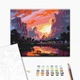 Картина по номерам Brushme Яркий закат в горах 40x50 см BS51977 - изображение 2