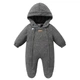 Дитячий демісезонний суцільний комбінезон Mother’s babybear 68323 74 см Сірий меланж - изображение 1