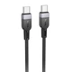 Кабель USB Type-C до USB Type-C Провід шнур юсб тайп сі на юсб тайп сі для швидкої зарядки та передачі даних 1м 60W - зображення 1