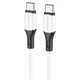 Кабель USB Type-C to USB Type-C Провод шнур юсб тайп си на юсб тайп си для быстрой зарядки и передачи данных 1м Белый - изображение 1