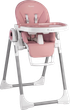 Krzesełko do karmienia Nukido Belo ze stolikiem różowe (5903890611514) - obraz 1