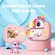 Дитячий фотоапарат миттєвого друку з двома камерами Children's Digital Print Camera D1-A підтримка microSD Pink Unicorn - зображення 3