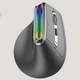 Беспроводная Вертикальная Мышь JOMAA: Эргономичная, Bluetooth+2.4G, RGB. (Cерый) - изображение 2