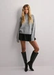 Пуловер женский Oversize пушистый меланж JDY Серый 20098 L (укр 48-50) - изображение 2