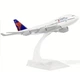Модель літака Boeing 747 Delta Air Lines 1:400 металева лита колекційна модель пасажирського авіалайнера 16 см - зображення 4