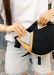 Большая женская поясная сумка бананка Sambag DynamicDart бежевая 38×21×7 см (80411026) - изображение 10