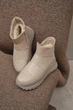 Жіночі зимові уггі PARADIZE SHOES із темно-бежевої шкіри з блискавкою на високій підошві 38 розмір (устілка 24,6 см) - зображення 1