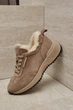 Женские зимние кроссовки PARADIZE SHOES из темно-бежевой замши с меховой опушкой 36 размер (стелька 24 см) - изображение 3