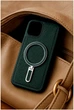 Чохол Jinduka Leather Ringo протиударний шкірозамінник для iPhone 13 червоний - зображення 6