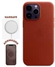 Чохол Leather Case MagSafe для iPhone 12/12 Pro протиударний червоний - зображення 9