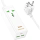 Мережевий фільтр Hoco AC9A з USB портами для дому та офісу захист від перевантажень та короткого замикання - зображення 8