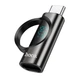 Адаптер USB C на Lightning Hoco UA32A чорний для заряджання та передачі даних з екраном потужності 20V 3A - зображення 6