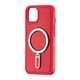 Чохол Jinduka Leather Ringo протиударний шкірозамінник для iPhone 13 червоний - зображення 1