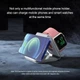 Беспроводная магнитная складная зарядная станция 3 в 1 MagSafe с быстрой зарядкой телефона, смарт-часов и наушников (белая) - изображение 9