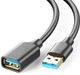 Подовжувач USB 1.2m чорний для підключення пристроїв та заряджання смартфонів планшетів та комп'ютерів - зображення 7