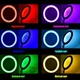 Кільцева лампа RGB LED 33 см для фото та відео з регулюванням яскравості та кольором 168 світлодіодів USB - зображення 4