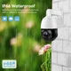 IP камера 5Мп HD-IP POE поворотна PTZ для відеоспостереження з ІЧ підсвічуванням біла 360 градусів - зображення 8