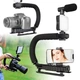 Стабілізатор Gimbal з Bluetooth мікрофоном та LED лампою для відеозйомки та створення контенту AY-49U - зображення 3