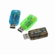 Звуковая карта USB 5.1 для компьютера и ноутбука многоканальный аудиопреобразователь для игр и музыки - изображение 8