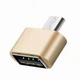 Адаптер OTG USB C для смартфонов и планшетов подключение флешек и клавиатур золотой - изображение 5
