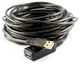 Подовжувач USB 10 метрів чорний для підключення пристроїв висока швидкість передачі даних для дому та офісу - зображення 1