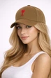 Молодежная кепка с вышивкой Ами (Ami) One-size 54-57см Коричневый - изображение 1