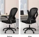 Крісло офісне ергономічне Deli 4504 Staff Chair Чорне (6941798404424) - зображення 7