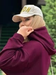 Трикотажная женская кофта худи з капюшоном для полных женщин спортивная с принтом Марсала, 60/62 - изображение 5