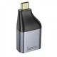 Перехідник Hoco UA35 Type-C to RJ45 1000 Mbps Gray - зображення 3
