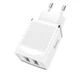 Сетевое зарядное устройство Hoco C43A 2.4A 2USB White - изображение 2
