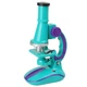 Детский микроскоп SK 0006(Turquoise) свет, 19,5 см, 2 пробирки, стекло - изображение 2