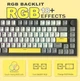 Клавіатура AJAZZ AK820 Black-Yellow Ігрова Дротова Механічна, RGB, Moon Yellow Switch - зображення 9