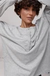 Свободный лонгслив с пуговицами на горловине Lurex Серый One Size (30936) - изображение 5