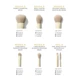 Набор кистей для путешествий MORPHE BUTTERY BLENDS из 6 предметов, желтый - изображение 3