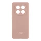 Чехол-накладка Liquid Silicone (AA) с защитой на камеру для Xiaomi Redmi Note 14 Pro 4G Pink Sand - изображение 1