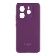 Противоударный Чехол Liquid Silicone (AA) Full Camera для Xiaomi Redmi Note 14 5G 43.Grape - изображение 1