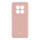 Противоударный Чехол Liquid Silicone (AA) Full Camera для Xiaomi Redmi Note 14 Pro+ 5G 19.Pink Sand - изображение 1