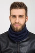 Снуд однотонный мелкой вязки Tony Buff Cascona one size Джинсовый - изображение 1