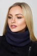 Снуд однотонный мелкой вязки Tony Buff Cascona one size Джинсовый - изображение 2