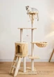 Игровой комплекс-когтеточка для кошек CAT IN BOX SkyTower 139 - коричневый - изображение 5