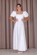 Белое вечернеее платье vintage XXXL белый 43338063 - изображение 3