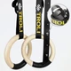 Гимнастические деревянные кольца Troli Wooden Rings with Slings Num 4,5 метра х 25мм 28мм - изображение 1
