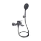 Змішувач для ванни Qtap Vlasta New (з душовим гарнітуром) QTVLA259GMB45643 Gunmetal Black PVD - изображение 1