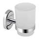 Склянка з тримачем Lidz Oreo 0401 настінний (матове скло) LDORE0401CRM22163 Chrome - изображение 1