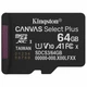 Карта памяти Kingston microSD 64GB C10 UHS-I A1 V10 R100MB/s (SDCS3/64GBSP) - изображение 1