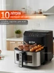 Мультипечь Аэрогриль BITEK AIR FRYER GRILL на 10 литров 4200 Вт айрогриль, мультигриль, фритюрница без масла, гриль электро Black - изображение 5