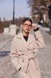Демісезонне пальто Mila Nova ПВ-345 54 молоко - зображення 4