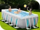 Каркасный бассейн Intex 26770 лестница фильтр-насос Размер 400x200x122 см объем 8418 лит - изображение 11