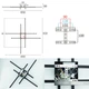Управляемая светодиодная люстра ESLLSE LINE 4L 70 Вт 850x850x90 мм Черная - изображение 8